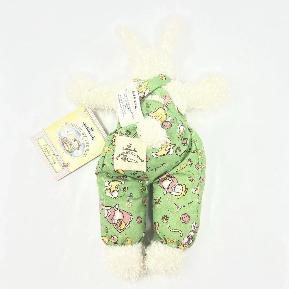 Vtg Hallmark Easter Rabbit Bunnies By The Bay Zippity Snip Plush Doll 7